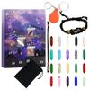 Crystal Xmas Countdown Calendar with Natural Crystals Advent Countdown Calendar for Girls Ladies Women