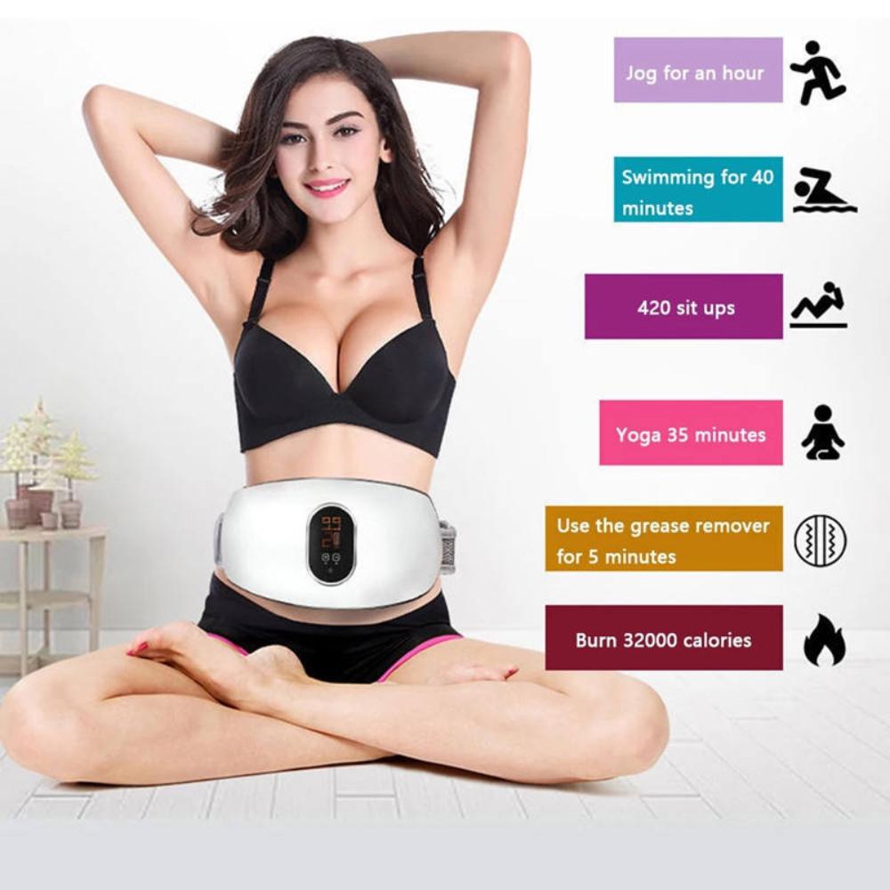 Rechargeable Body Slimming Machine Weight Loss Crazy Fat Burning Massage Fitness Belt Beauty Tool Constipation