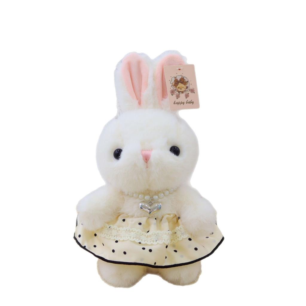 New Gauze Skirt Rabbit Doll Plush Toy Rag Doll Cartoon 8-inch Claw Machine Doll Girl Birthday Gift