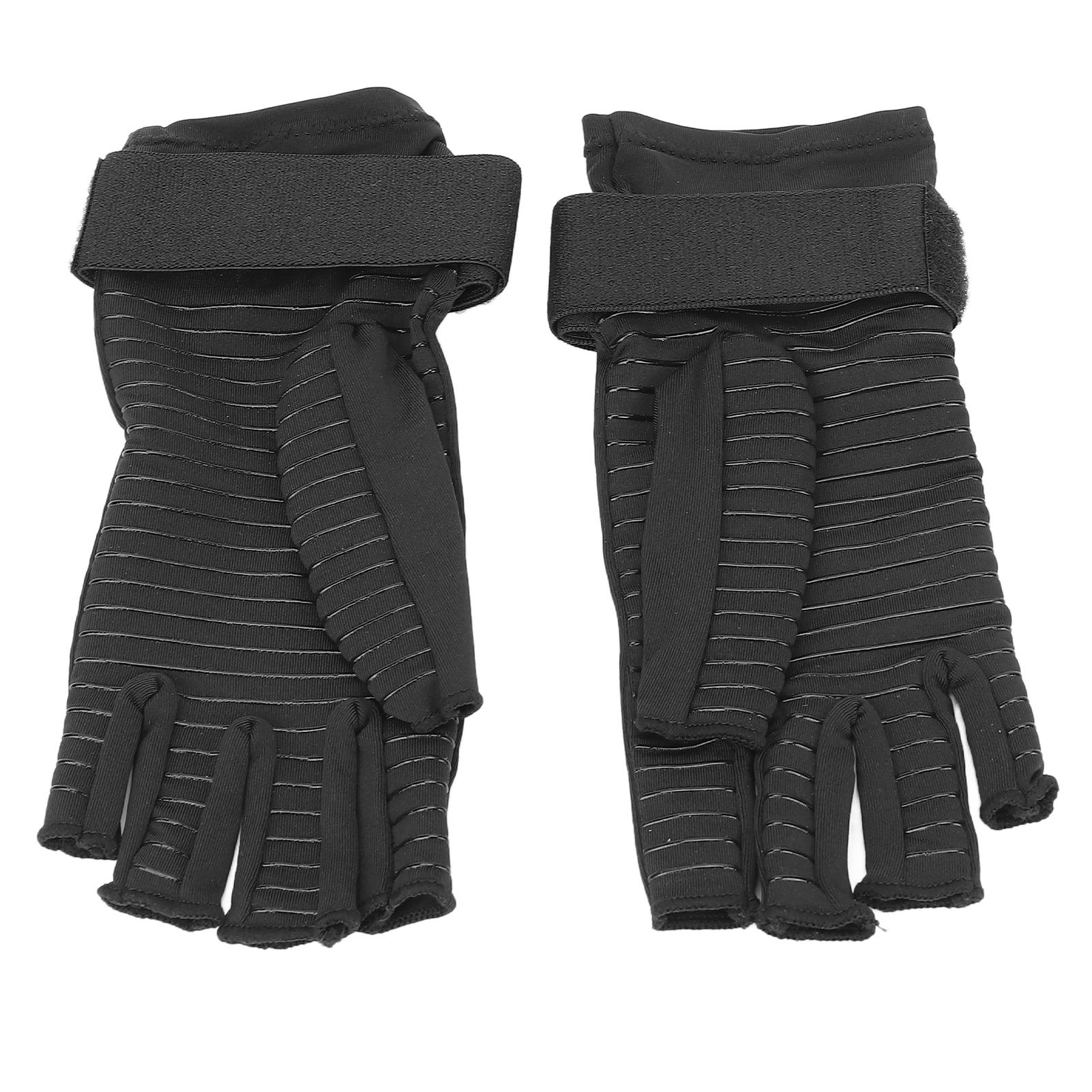 

Half Finger Gloves Silicone Anti Slip Arthritis Compression Gloves for Finger Recovery Pain S