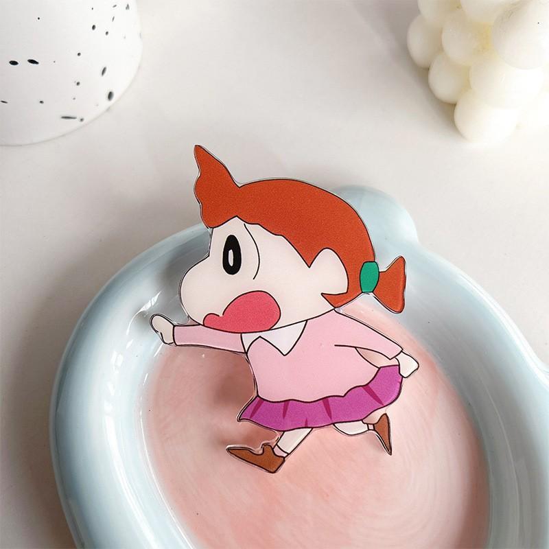 Cartoon Japanese Shin Chan Cute Adhesive Phone Airbag Stand Desktop TV Show Scalable Santa Claus Cookies