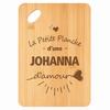Planche À Découper - PLANETEE - Johanna d'Amour - Bambou 30x20x1 Cm - Bords Arrondis - Trou 24 Mm