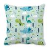 Office Sofa Car Cushion Cover Luxury Home Decoration Pillow Cover Cute Cartoon Little Dinosaur Animal Pattern