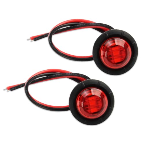 

Светодиодные габаритные огни для грузовика 12В-24В Универсальные боковые габаритные огни Поворотники на обтекателе Маленькие встроенные мотоциклетные поворотники 2 штуки (2 штуки, красный