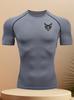 Tights T-shirt Men's Fitness Short Sleeves, High Elastic Training Clothes, Elastic Quick-drying Breathable Undershirt