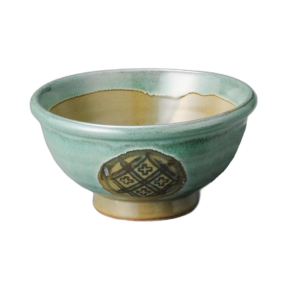 

Oribe Волна Круглый Узор Тамабучи Миска Миска 5.8 [18×9.3см]