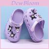 Colorful And Lightweight Eva Children's Summer Slip-on Shoes For Girls With Cool Cartoon Design