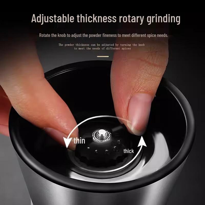 304 Stainless Steel Manual Pepper Grinder Set