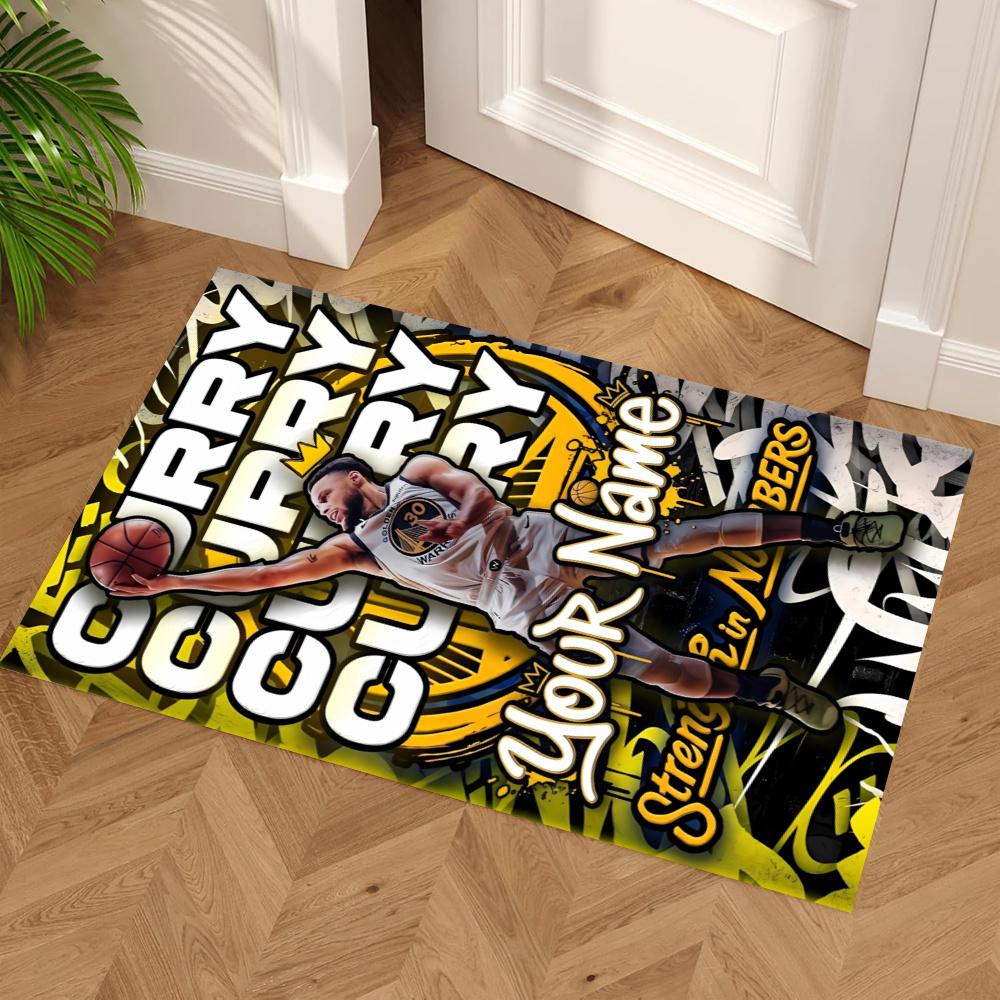 Golden State Curry Game Day Area Rug Design For Foyer Dining Room Decorate Room Bedrooms Antislip Rug Anime Office Decor
