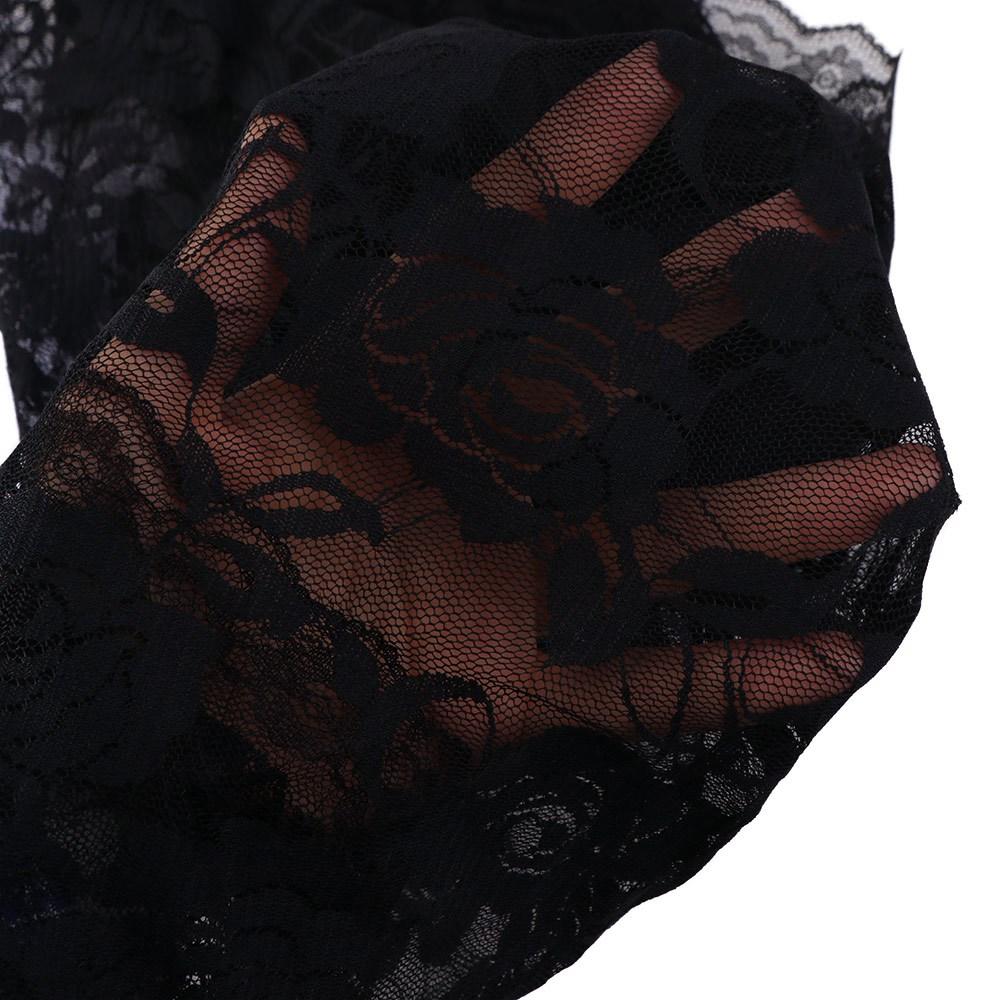 Romantischer Mantilla-Schleier D-Form Damen-Schal Traditioneller Vintage-Spitzen-Schleier Hochzeitszeremonie