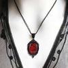 Pendant One Piece Cameo Gothic Vampire Bat Cameo Necklace