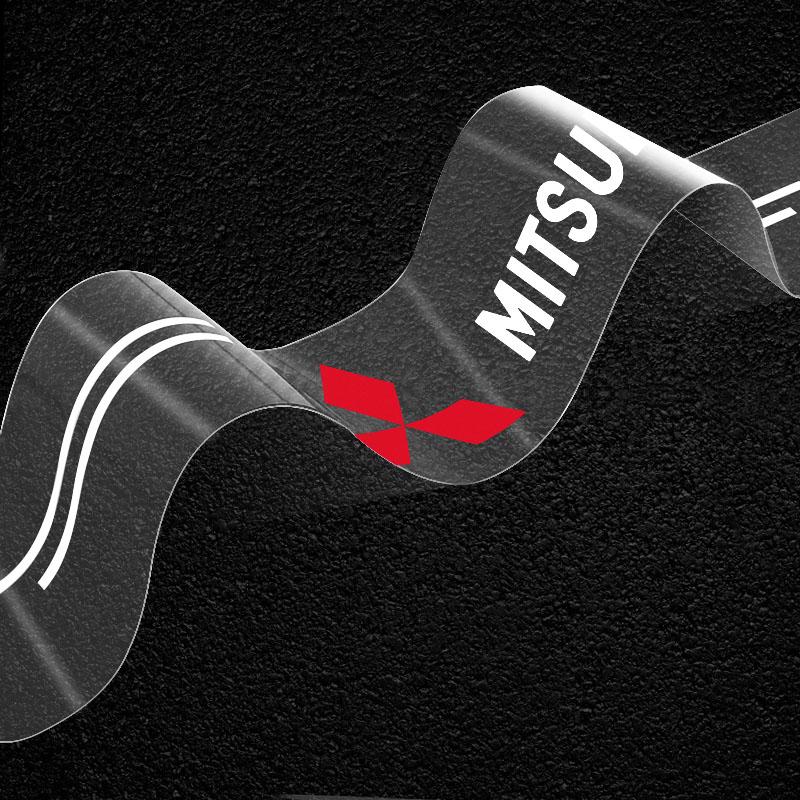 Transparenter Kofferraumemblem-Schutzaufkleber Zubehör für Mitsubishi Outlander Lancer 10 9 ASX RALLIART Eclipse L200 Pajero