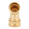 3/4" Messing Winkel Kugelhahn Schlauchanschluss Adapter mit Dichtung für Garten