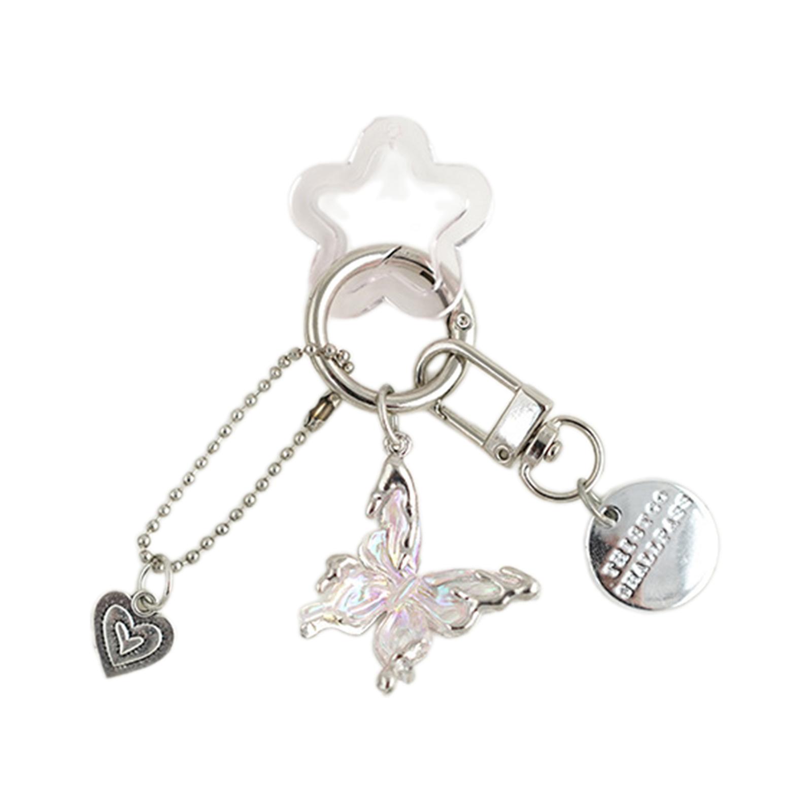 

Красочные бабочки сердце кулон брелок сплав брелок звезда сумка украшение модный аксессуар для женщин и девочек 2