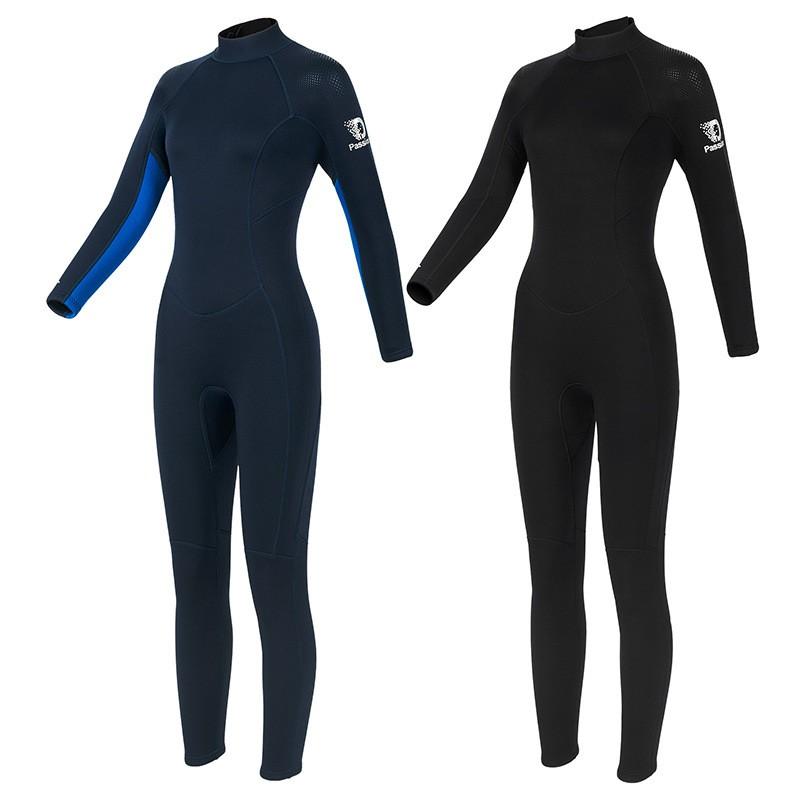 Diving Wetsuit Women 3mm Full Body Neoprene Suit Warm Thermal Protection Freediving Snorkeling Surfing