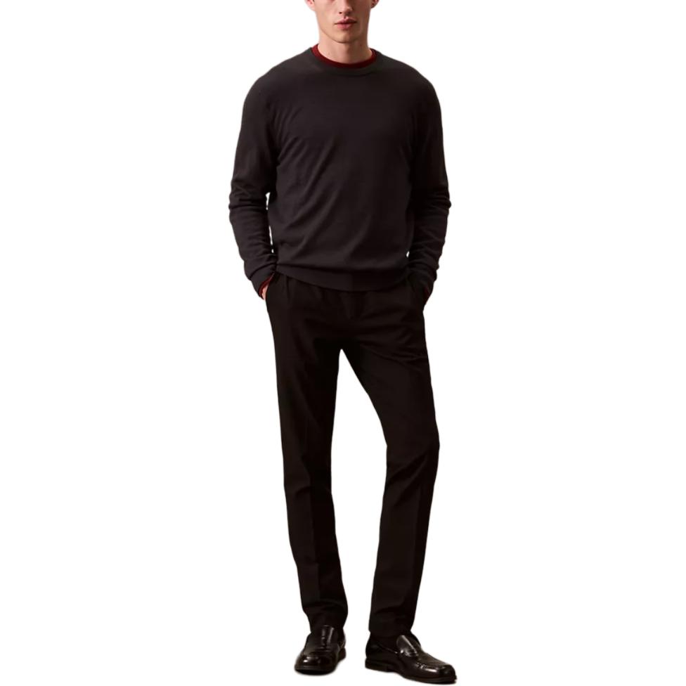 

Calvin Klein Comfortable Warm Long Sleeve Sweater Men sweater Dark-Gray 40QM313-410 XXL