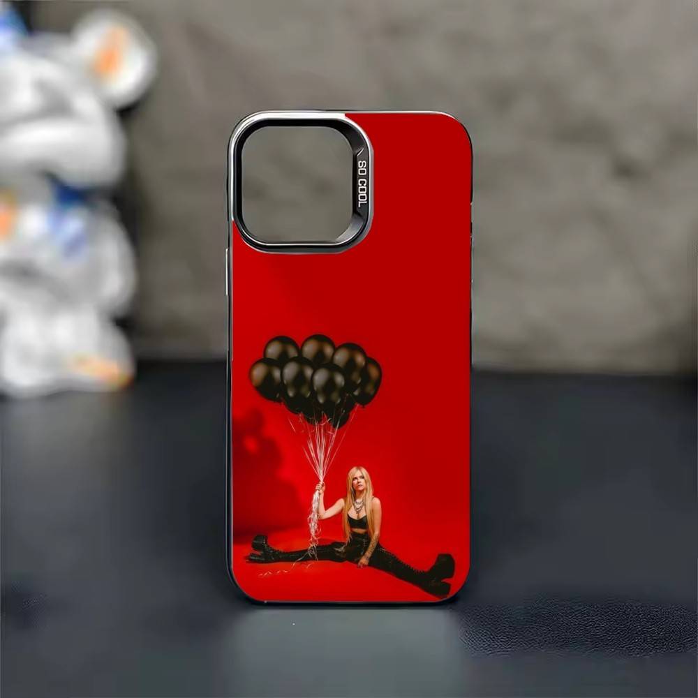 

Star Singer Avril Lavigne Phone Case For iPhone 17 16 15 14 13 12 11 Pro Max Plus Silver candy Matte Cover iPhone17air