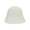 VARZAR VZ Studded Logo Summer Knit Bonnet Hat Cream