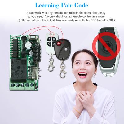 433Mhz DC 12V Universal RF Remote Control Switch Relay Receiver Module Mini 1CH Wireless Control