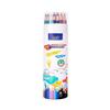 Oil-Based, Erasable Colored Pencils & Crayons Set: 24, 36, 48 Colors for Kids & Students