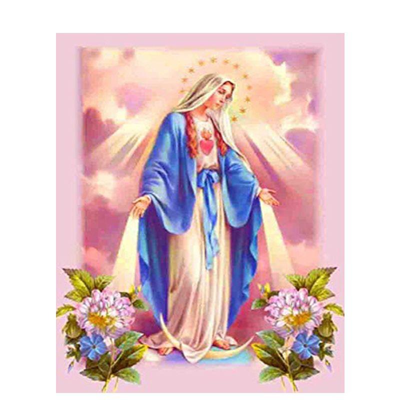 Diamond Embroidery Virgin Diy Diamond Painting Cross Stitch Diamond Mosaic Religion Figure Picture Of Rhinestone