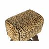 Tabouret - Marque inconnue - Noir - Cuir Marron - 43x35x75 cm