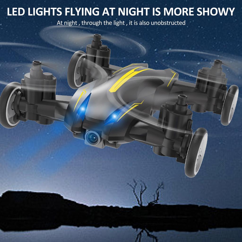 Mini Drone with 4K Camera WIFI Remote Control Drone with Land Mode and Fly Mode, LED Lights, 360 Degrees