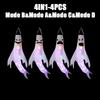 1-4PCS Halloween LED Glowing Ghost Hanging Decoration Floating Figure Prop for Outdoor Yard Haunted House Party Scene
