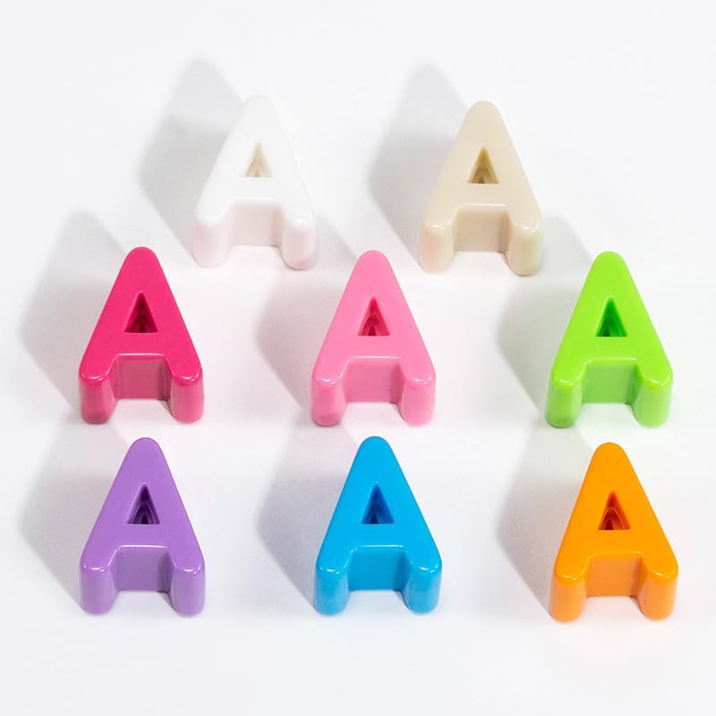 10PCS Colorful 26 Letter Beads 20mm Loose Beads Big Hole DIY Jewelry Making Kit Bracelet keychain for Educators to Learn Letters