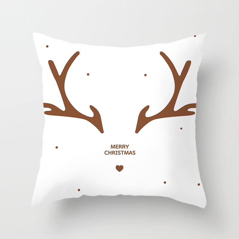 

С Рождеством домашний декор Санта-Лось наволочка Рождественский орнамент 40x40cm