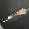 HERMES Kabak Elan PM Shoulder Bag Tote Bag Leather/Canvas Dark navy