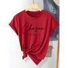 Women's Short Sleeve T Shirt Chosen Printed round neck machine washable comfortable Soft Breathable and suitable for spring summer