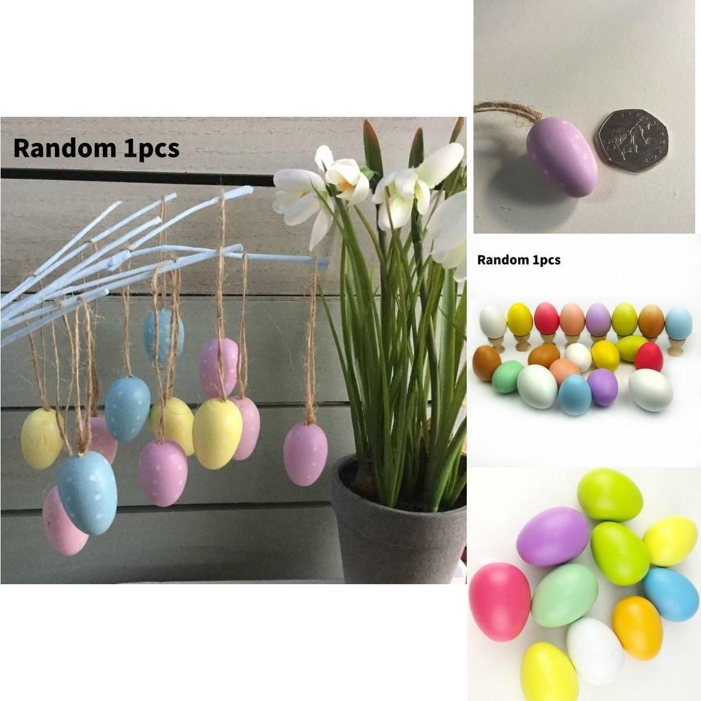 Färgglatt påskäggsskal för heminredning och gör-det-själv-målarleksak 6 cm Plastmaterial