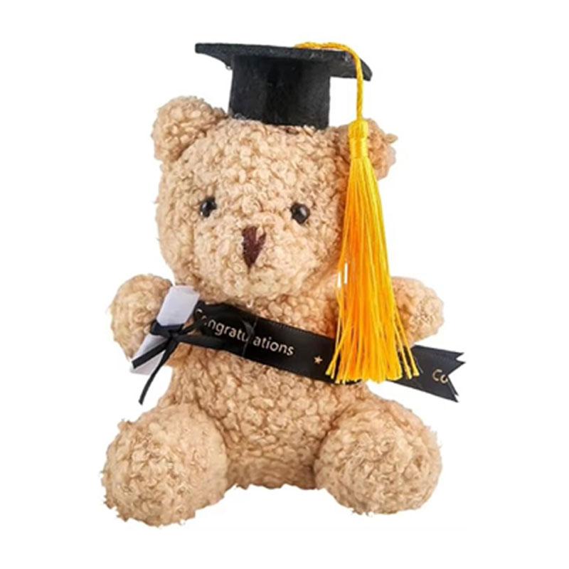 2pcs Graduation Bear Plush Bears Pink Stuffed Bear Graduate Student Souvenir Graduation Bachelors Hat Graduation Party Gifts