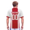 Camiseta de Fútbol Personalizada Roja Blanca Camiseta de Fútbol Camisetas de Equipo Personalizadas con Nombre Número Camiseta de Entrenamiento para Hombres Mujeres Niños