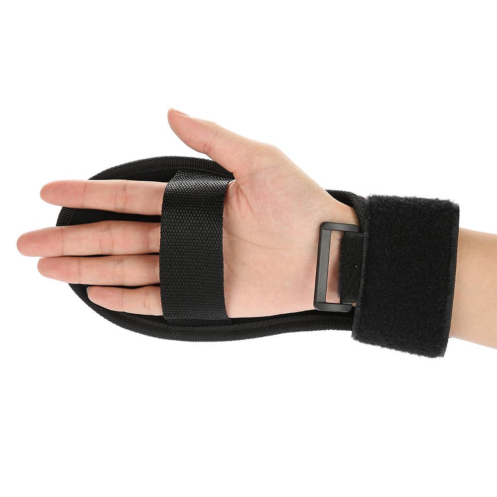 Fingerhandschuh Schwarz Fingerhandschuh Hilfsfixierhandschuhe Rehabilitationstrainingsgerät Hand Faust Rehabilitationstrainingshandschuh