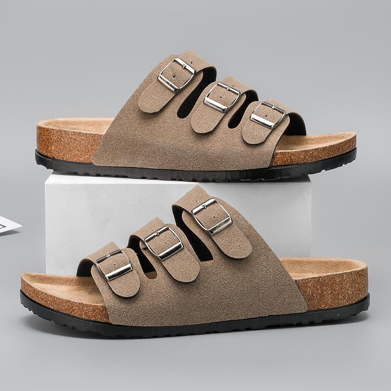 Men Sandals Summer Leather Men's Sandals Women Slippers Non-Slip Outdoor Beach Casual Shoes Zapatos Hombre Durable Luxury Shoes