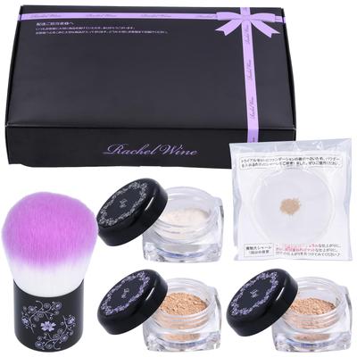 Mineral Foundation Trial Set, Light Skin Tone (Champagne/Chiffon), SPF27 PA+++, Gentle On Sensitive Skin, Starter Powder Foundation, Approximately One