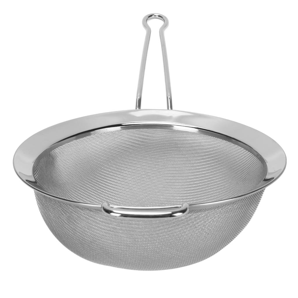 Large Mesh Strainer 316 Stainless Steel Colander Sieve Sifter with Sturdy Handle for Pasta Fruits Vegetables Easy To