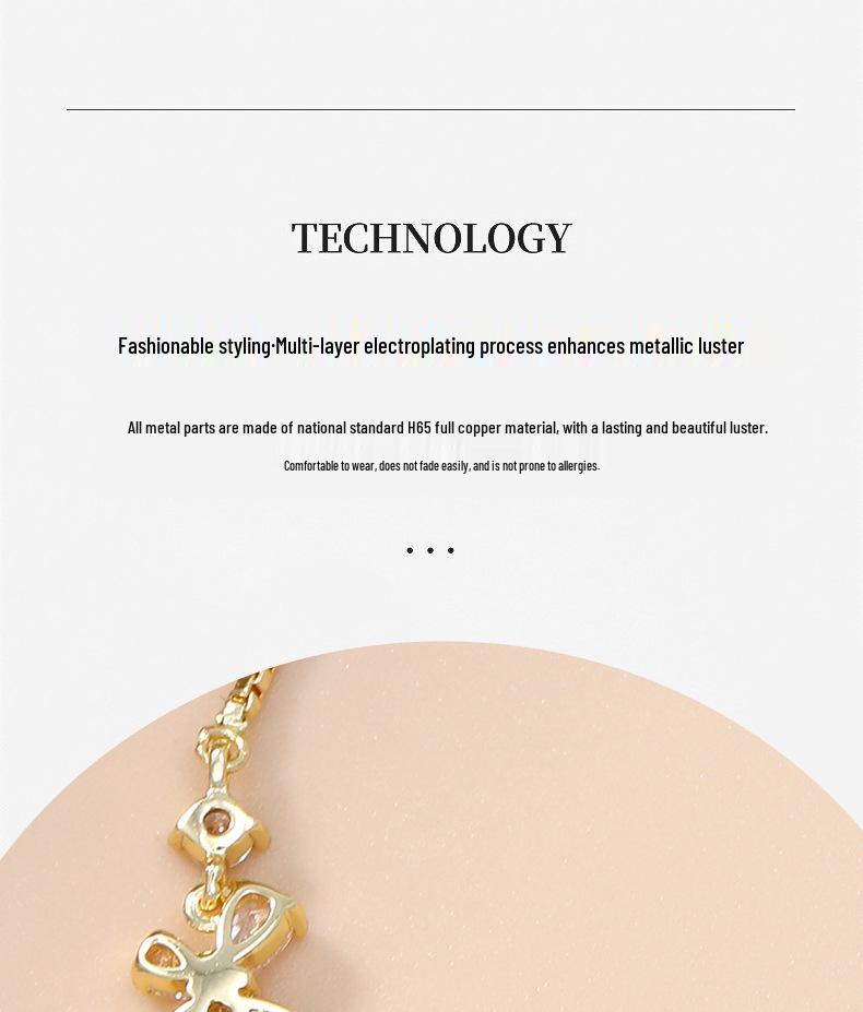 Luxurious Copper Alloy Bow Tie Bangle: Elegant Women's Jewelry