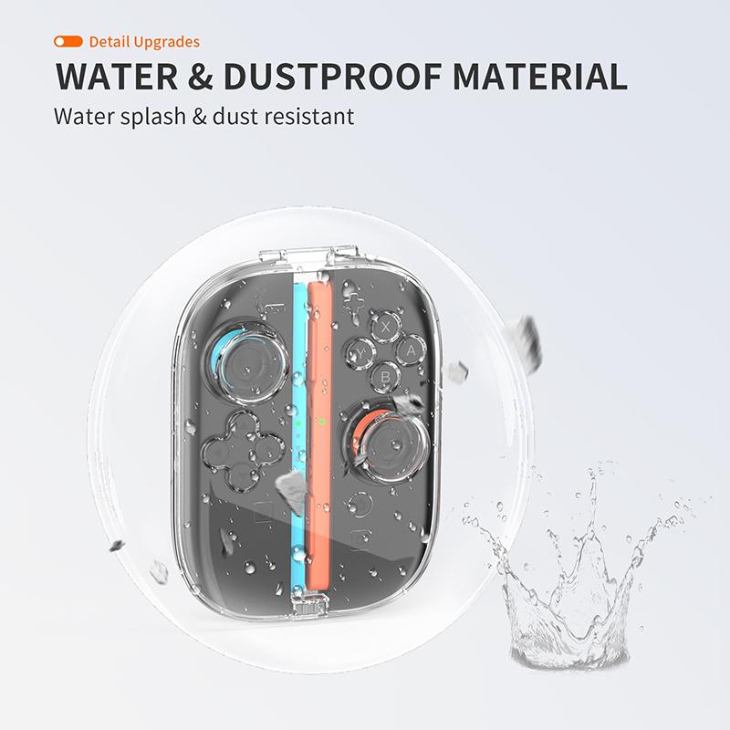 Estojo de Armazenamento Transparente Para Switch 2 Controles Joy-Cons Estojo Protetor Transparente À Prova de Poeira Para Switch 2 Caixa de Armazenamento de Cartões de Jogo