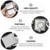 BESTOYARD Portable Makeup Compact Portable Makeup Mini Pocket Folding Travel Makeup White Mirror, Mirror, Mirror, Mirror, Mirror, Pouch, Gift,