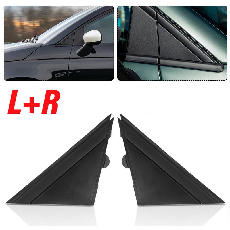 

1 Pair Matte Black Car Door Wing Mirror Flag Triangle Cover for Fiat 500 2012-2019 1SD00KX7AA, 1SJ85KX7AA
