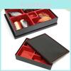 Elegant Japanese-style Wood Grain Bento Box Perfect For Business Lunches And Office Meals