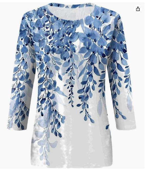 

Круглый вырез с 3D-цветком и бабочкой, геометрические узоры, напечатанные на топе, модные повседневные женские футболки с длинными рукавами 5XL