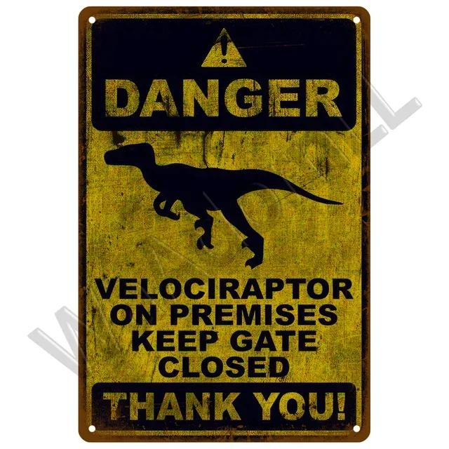 Vintage Retro Warning Tin Signs  Metal Caution Sign for Cafe Club Man Cave Pub Home Bars Coffee Shop  Wall Decor Art for Home