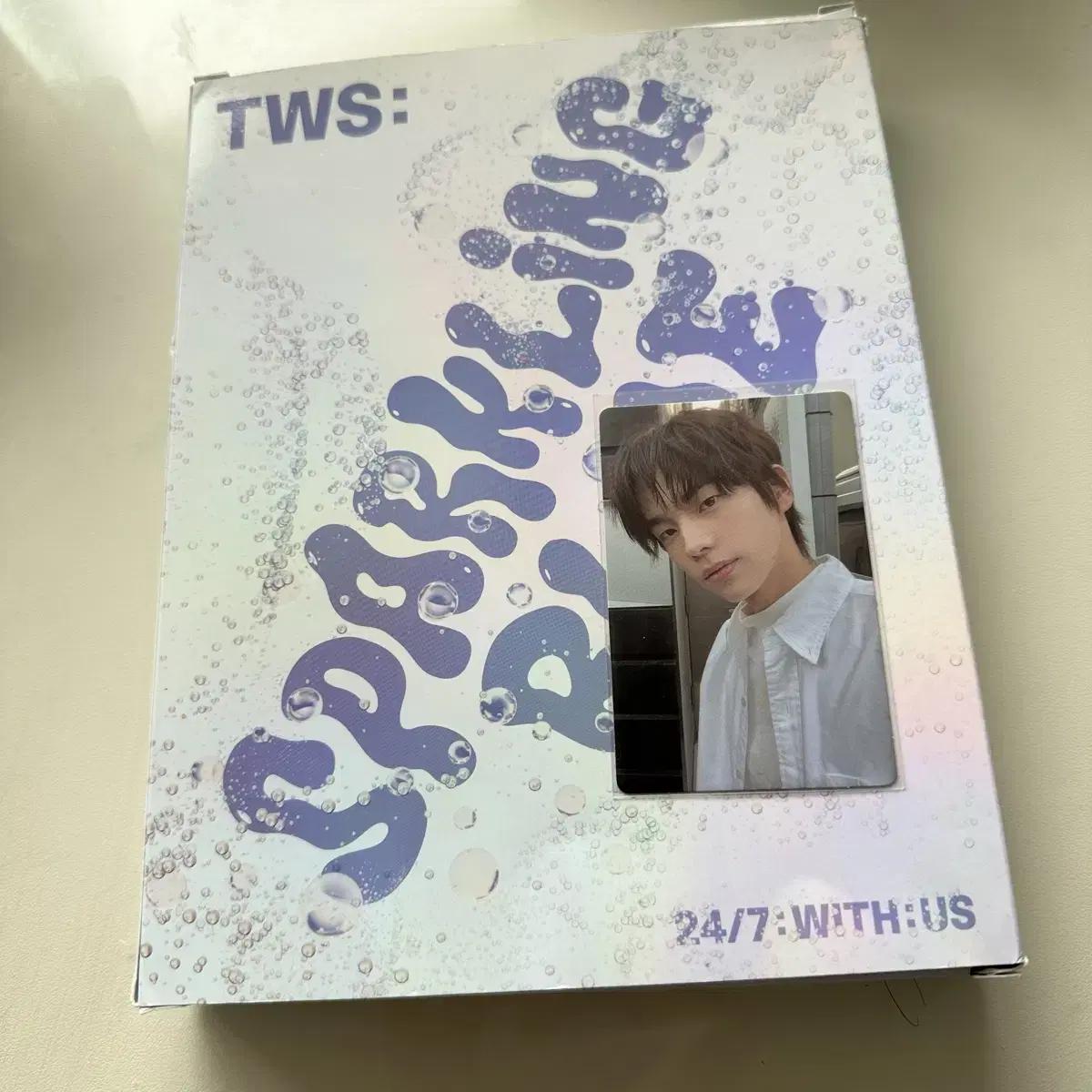 

Tws Sparkling Blue Album Photo Card With Shinyu