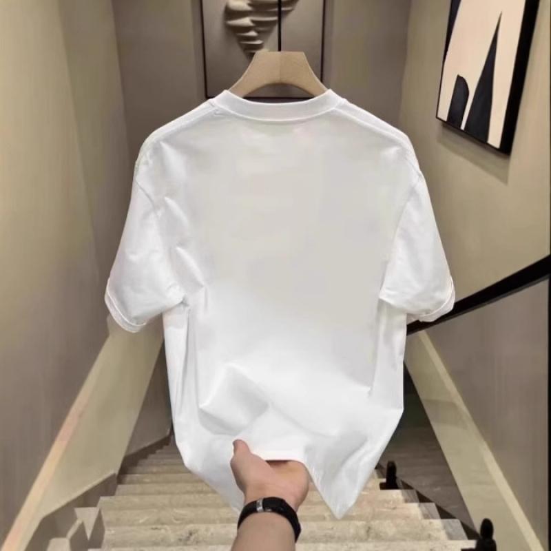 Men's Short-Sleeve Summer New Casual Printed Cotton T-Shirt Top