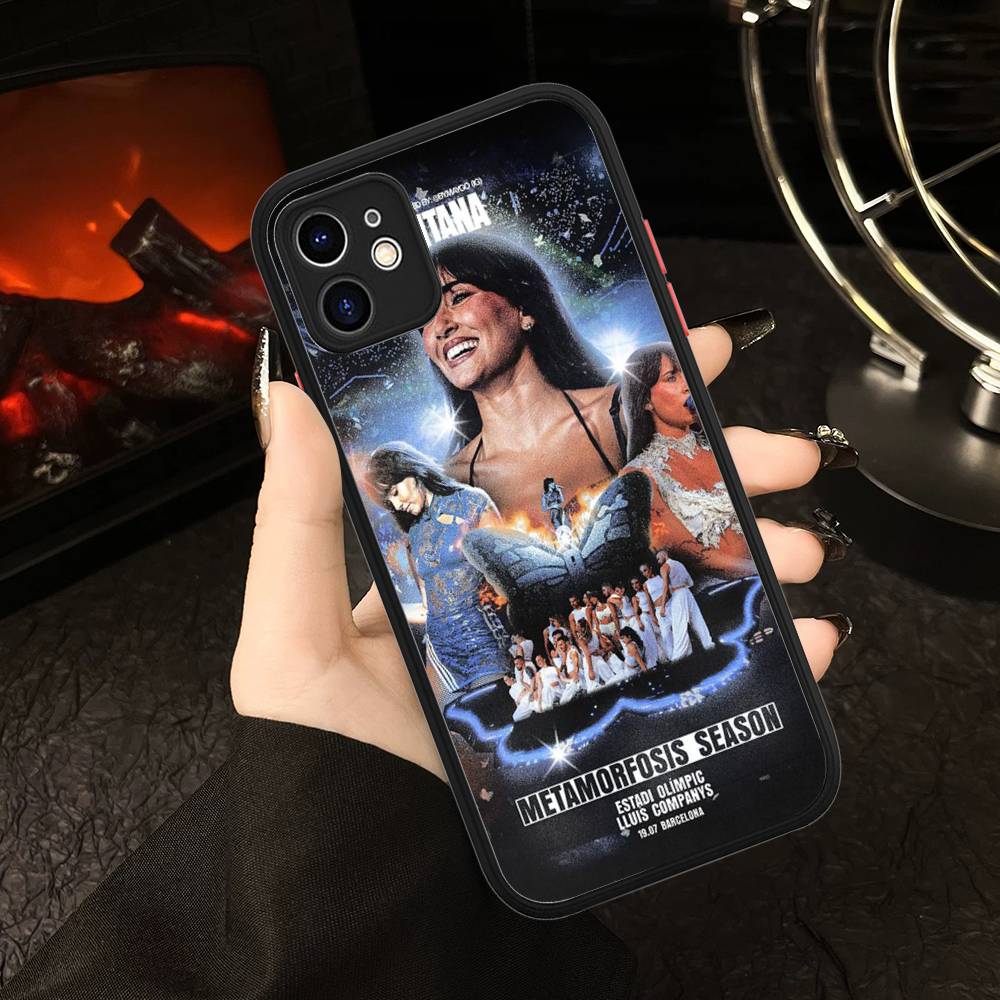 Funda de Silicona de la Cantante Española Aitana Ocaña para iPhone 16 15 14 13 12 11 Pro Max Plus X XS MAX Funda Mate a Prueba de Golpes