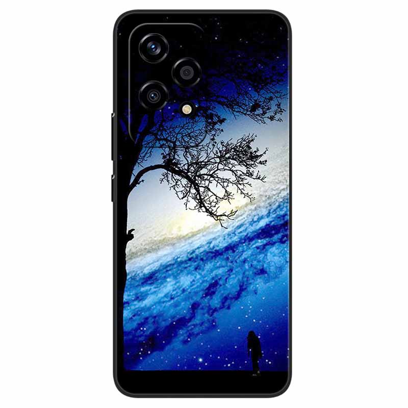 For Honor 200 Lite Case Animlas Painted Cool Silicon Black Soft Bumper for Honor 200Lite Phone Cases Wolf Cartoon TPU Shells Bag